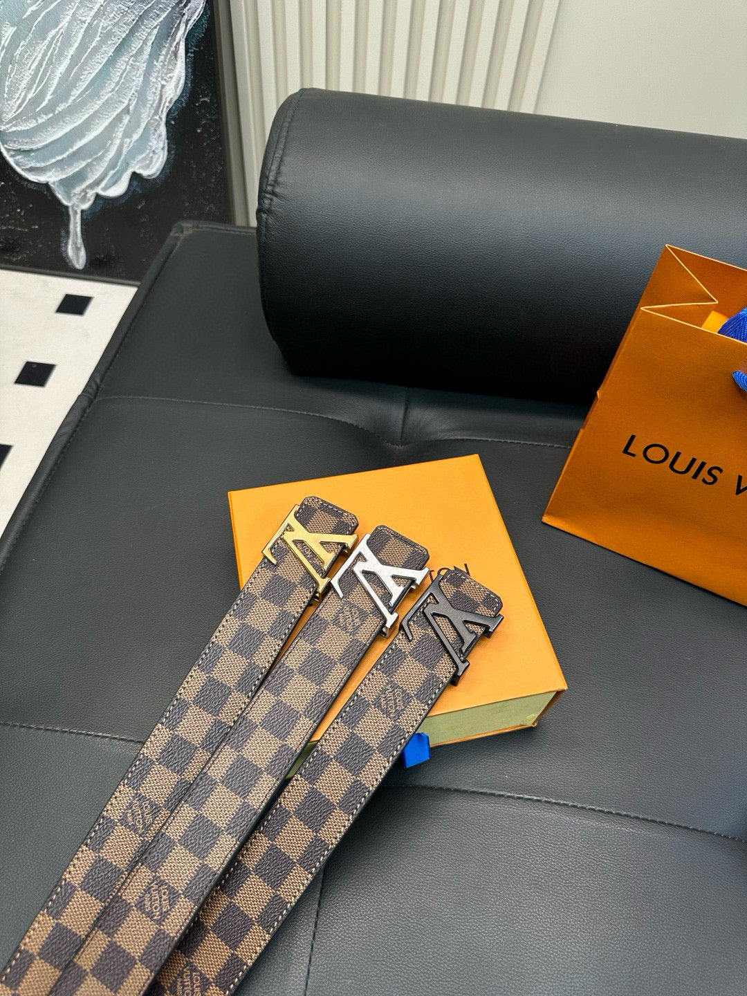 [Luxe]Checkerboard pattern, casual style