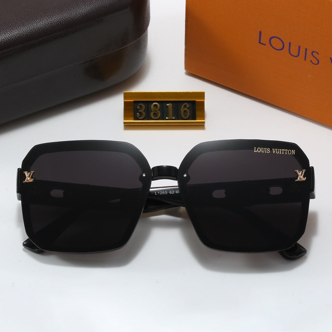 [Luxe]Full Logo Frame Sunglasses-With Gift Box