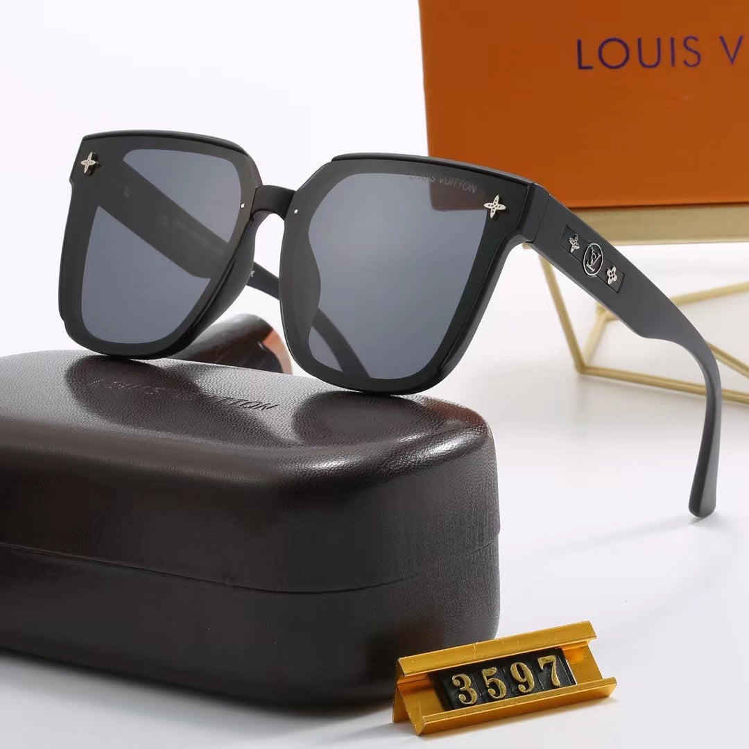 [Luxe]Full loge Frame Oversized Sunglasses-With Gift Box