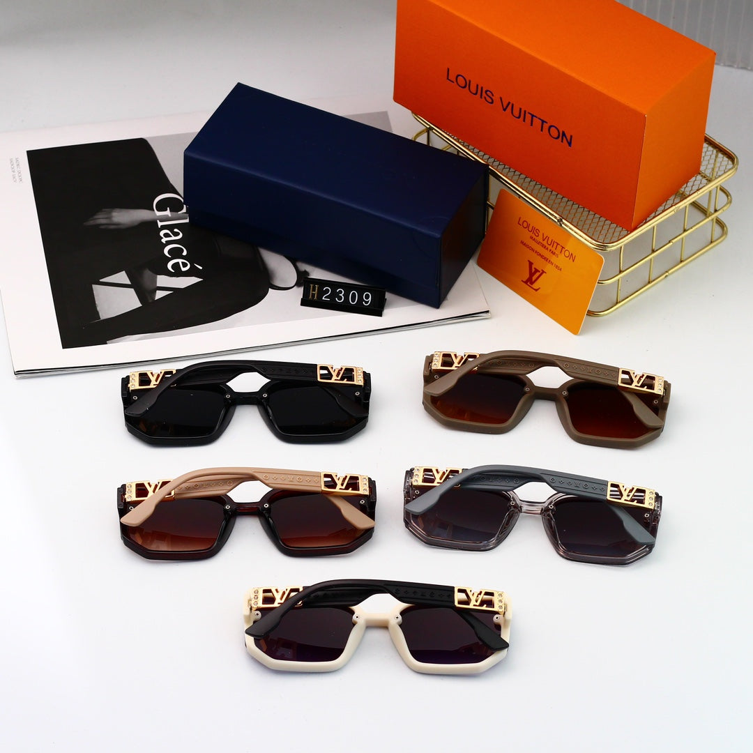 [Luxe]Hexagonal Oversized Sunglasses-With Gift Box