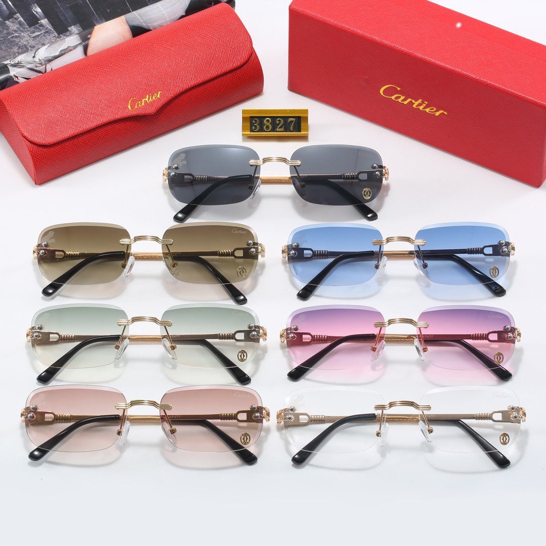 [Luxe]Rimless Sunglasses-With Gift Box