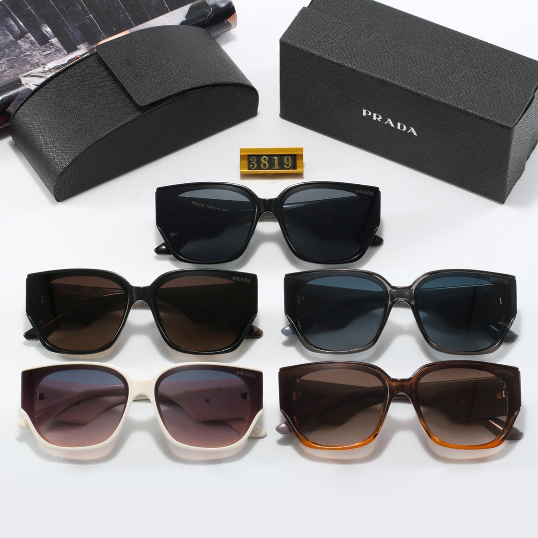 [Luxe]Thick Frame Retro Sunglasses