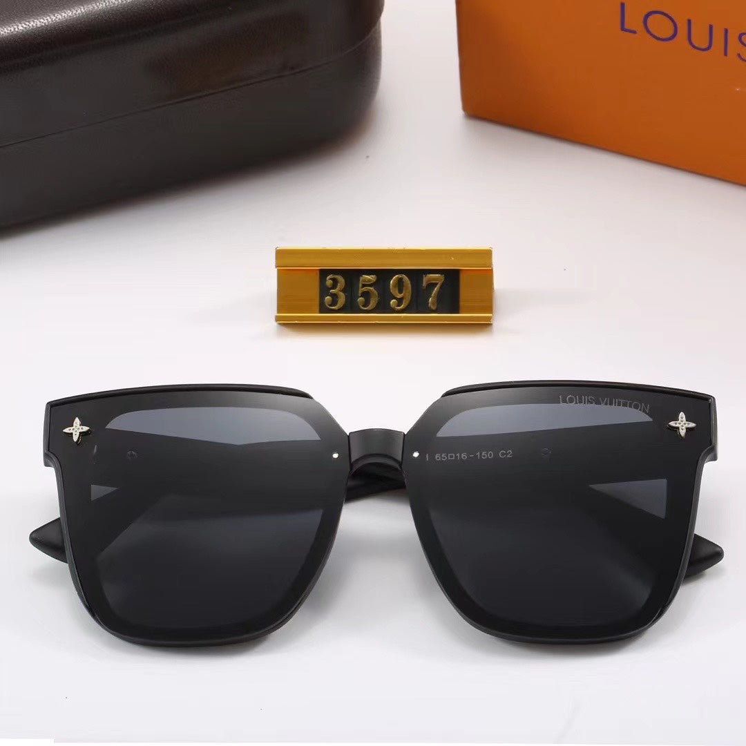 [Luxe]Full loge Frame Oversized Sunglasses-With Gift Box