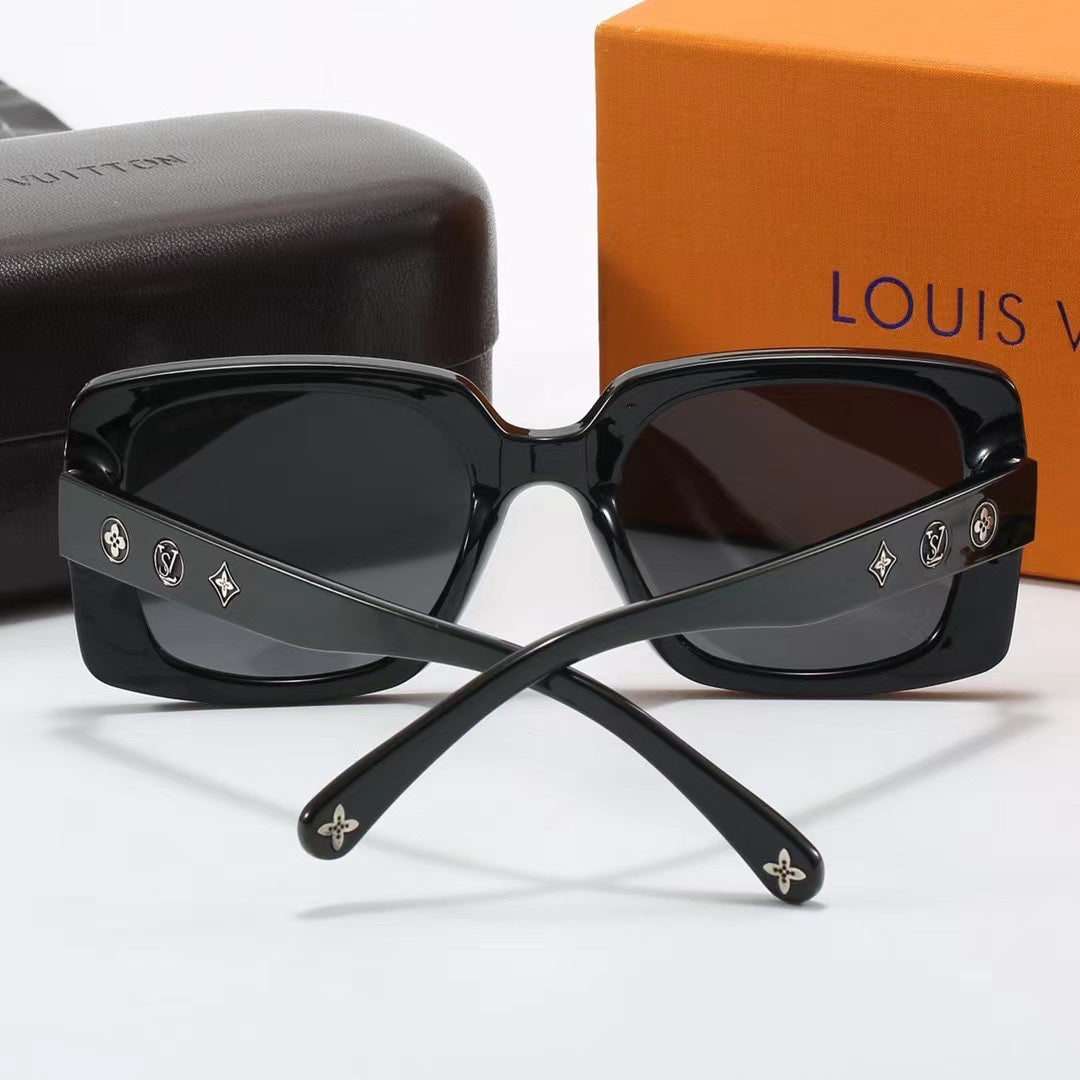 [Luxe]Square Frame Retro Sunglasses