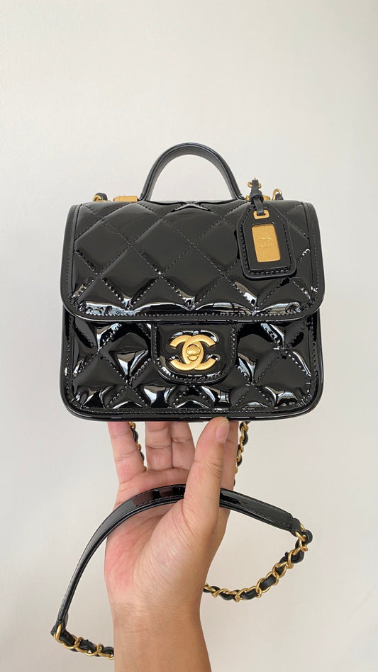 [Luxe]0528 Mini top handle with flap