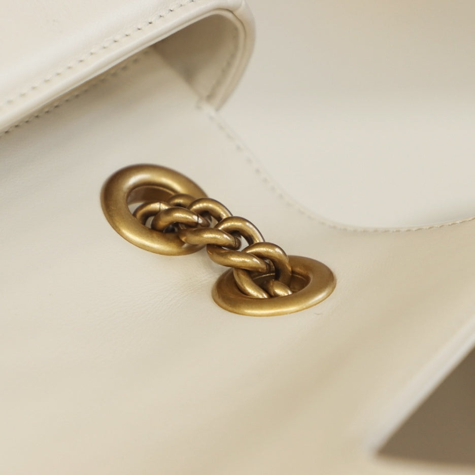 [Luxe]0528 white Small GG Marmont 2.0 Shoulder Bag