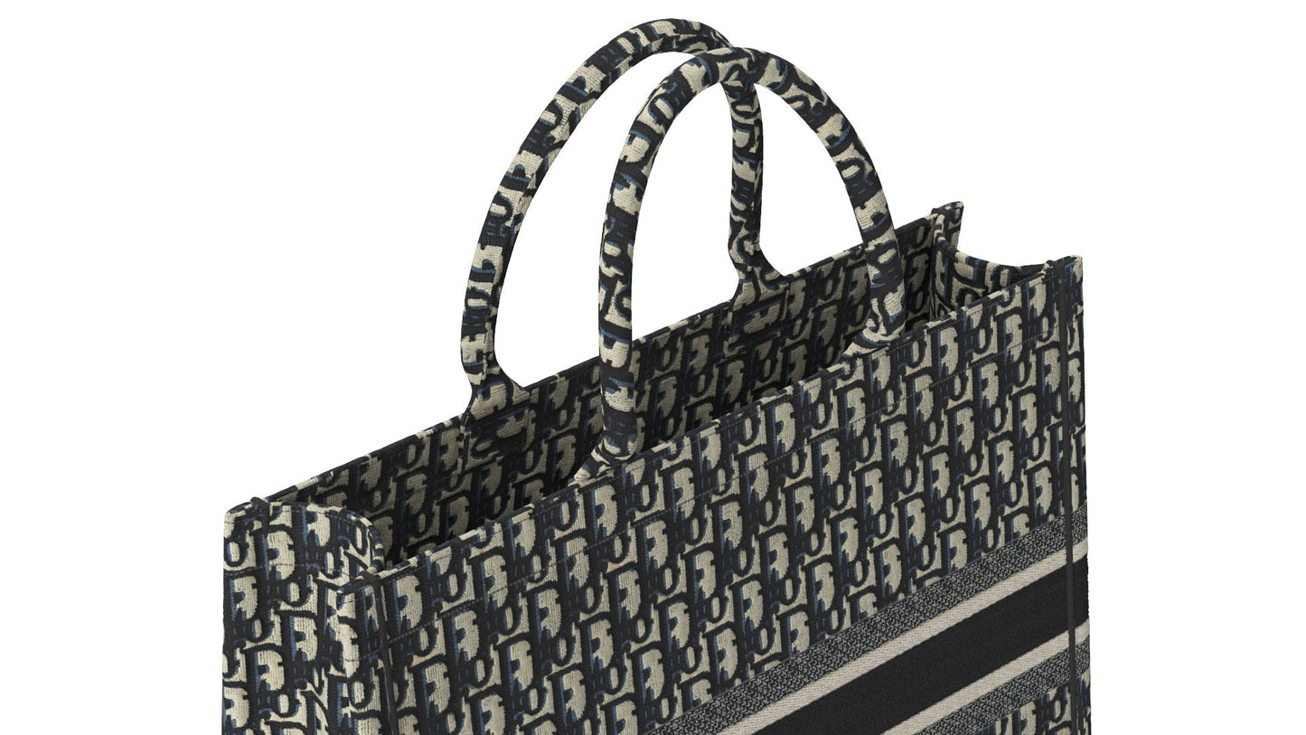 [Luxe]0528 Medium Book Tote Bag