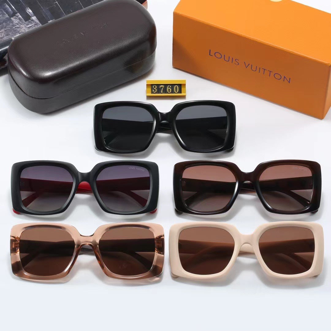 [Luxe]Square Frame Retro Sunglasses