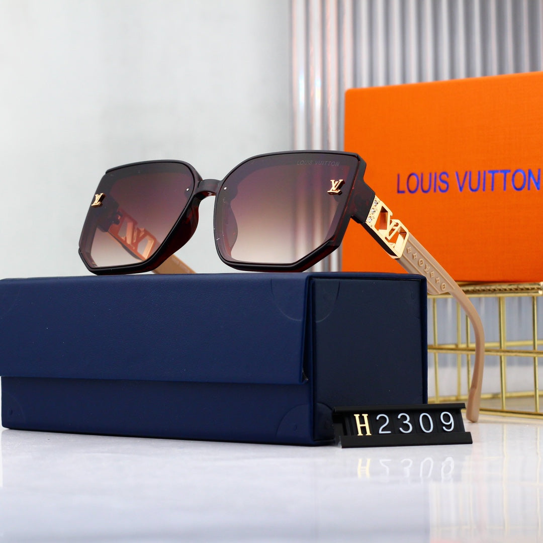 [Luxe]Hexagonal Oversized Sunglasses-With Gift Box