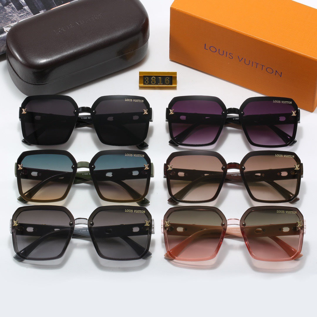 [Luxe]Full Logo Frame Sunglasses-With Gift Box