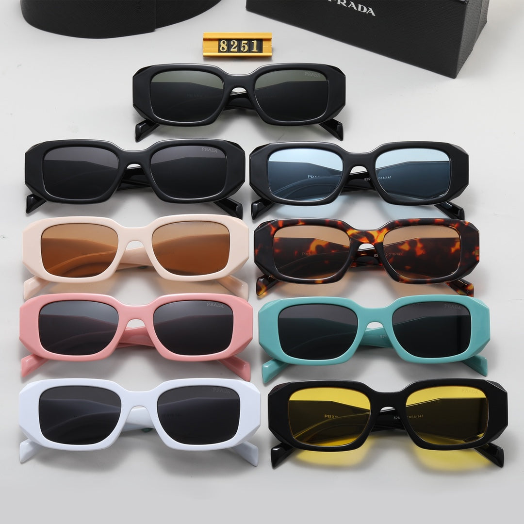 [Luxe]Polygonal Retro Unisex Sunglasses 8251