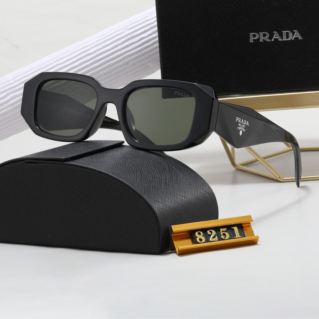 [Luxe]Polygonal Retro Unisex Sunglasses 8251
