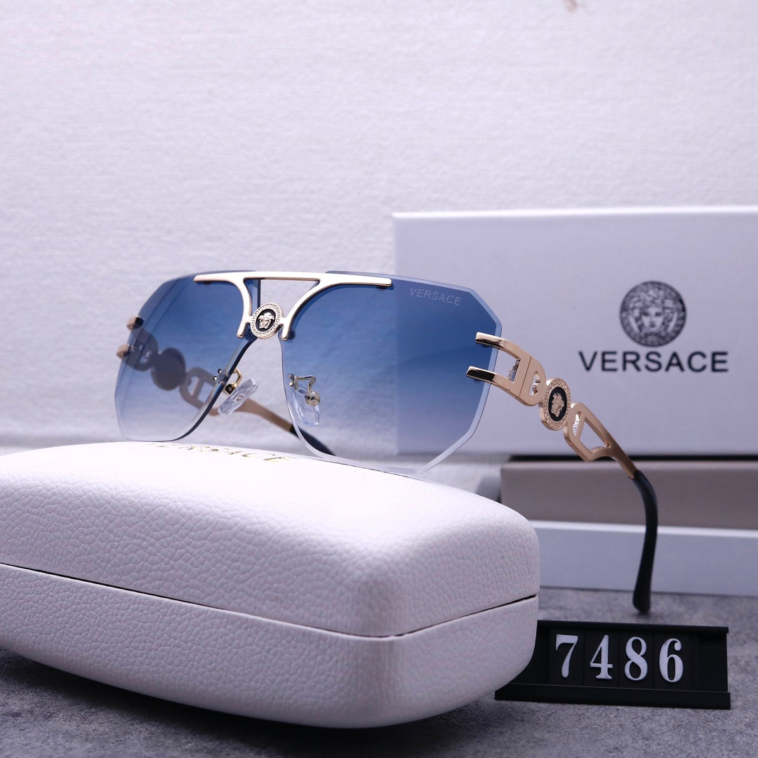 [Luxe]Stylish Medusa Rimless Sunglasses 7486