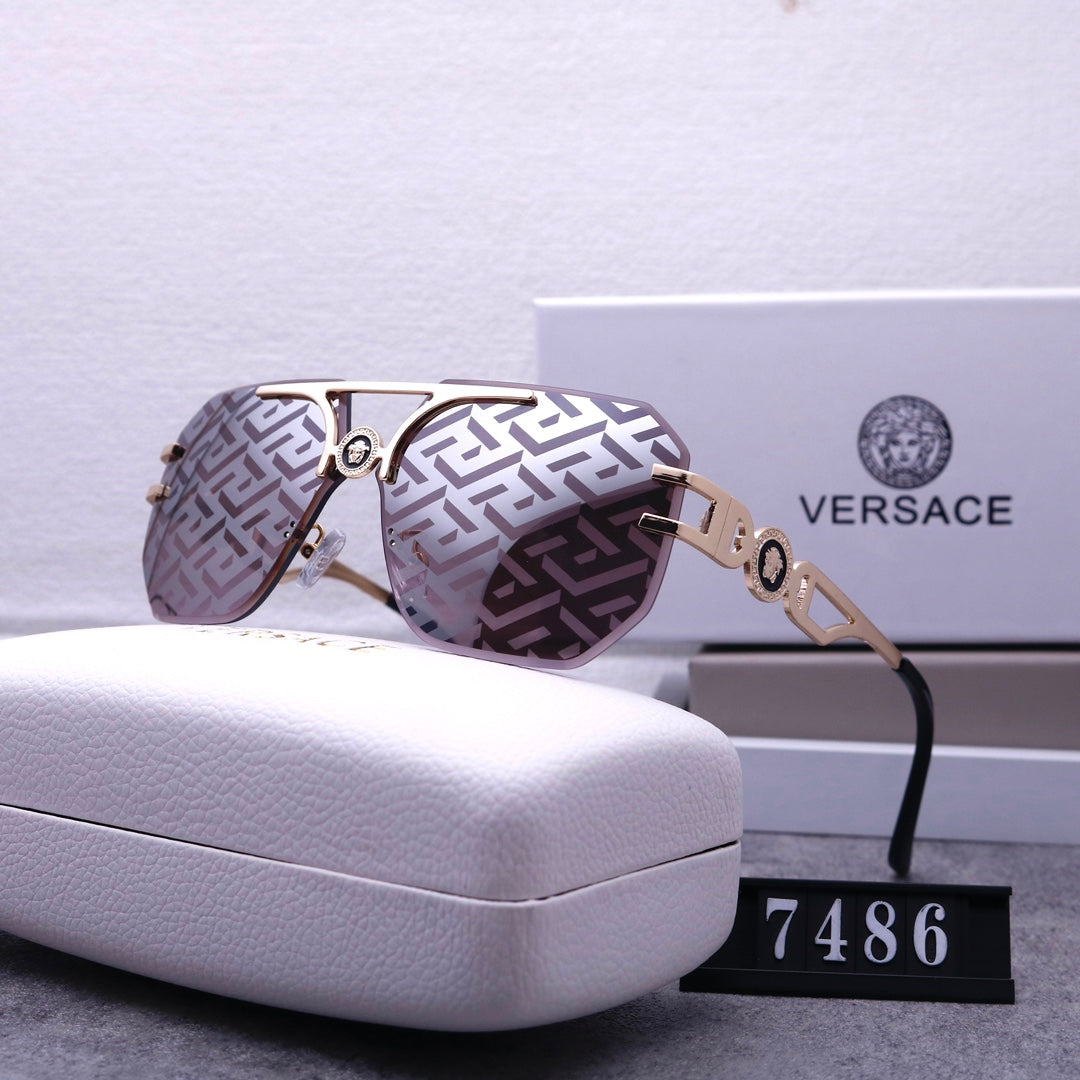 [Luxe]Stylish Medusa Rimless Sunglasses 7486