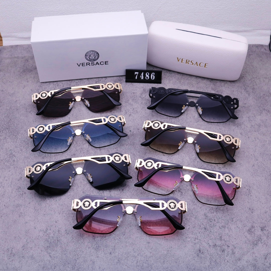 [Luxe]Stylish Medusa Rimless Sunglasses 7486
