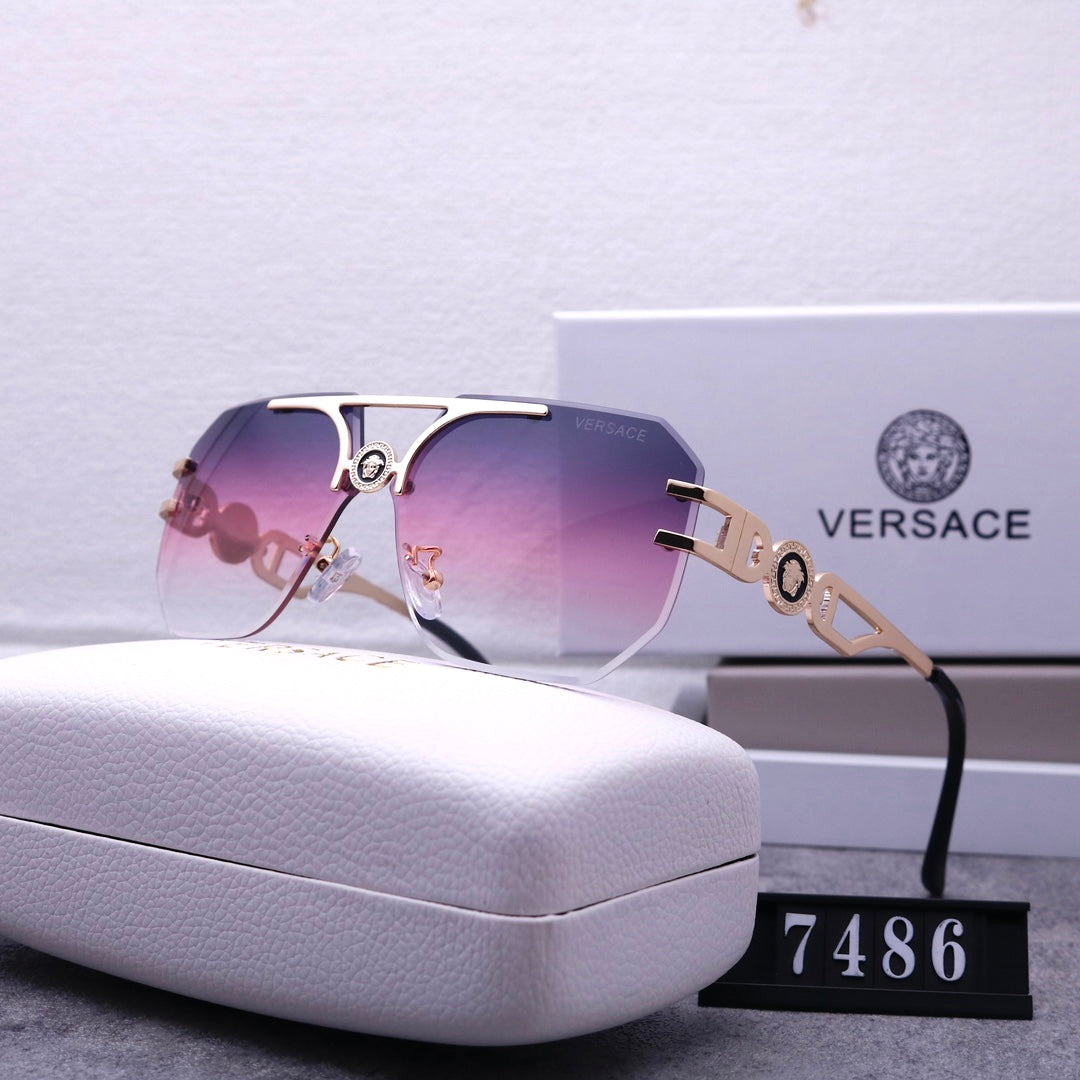 [Luxe]Stylish Medusa Rimless Sunglasses 7486