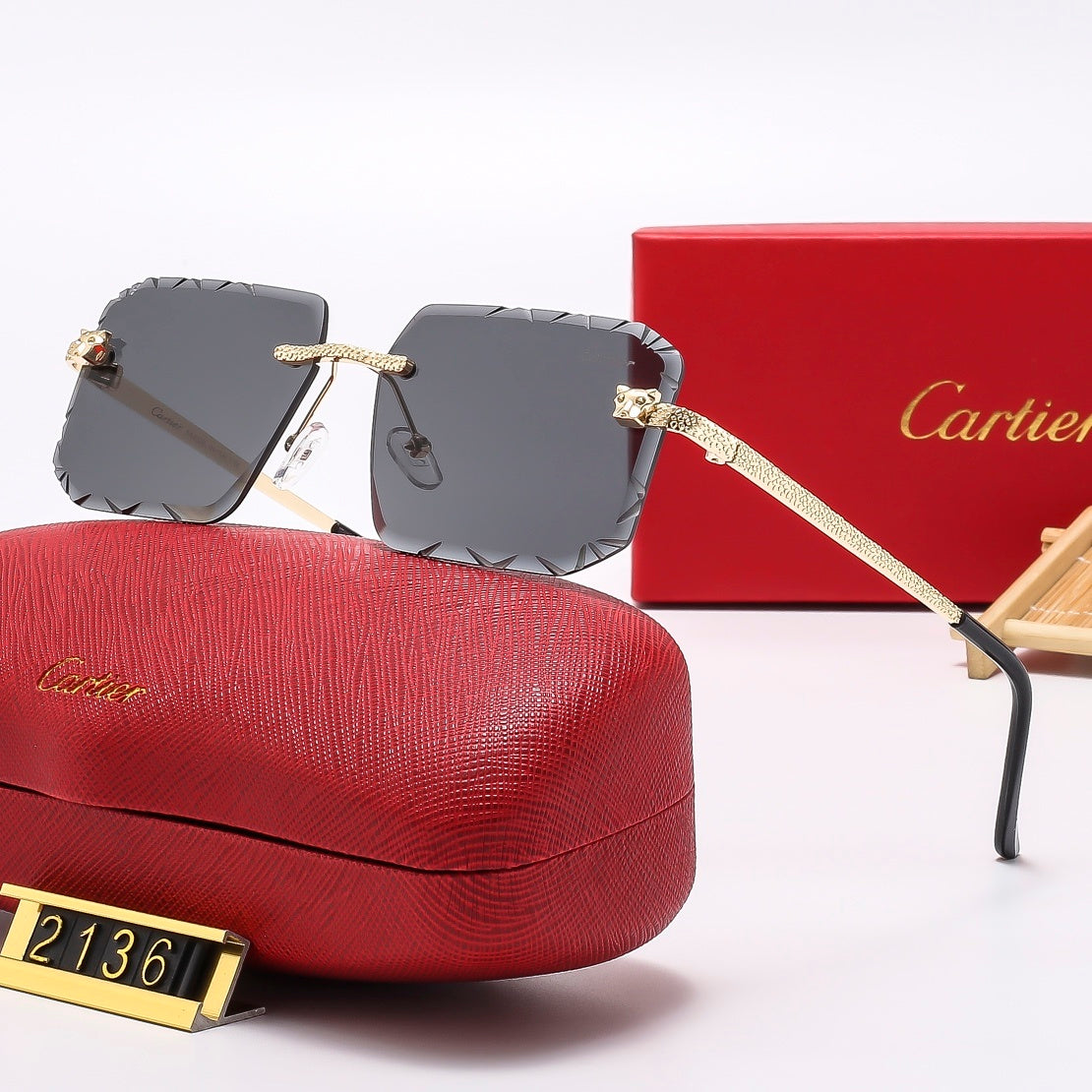 [Luxe]Fashion hot 5 color sunglasses 2136