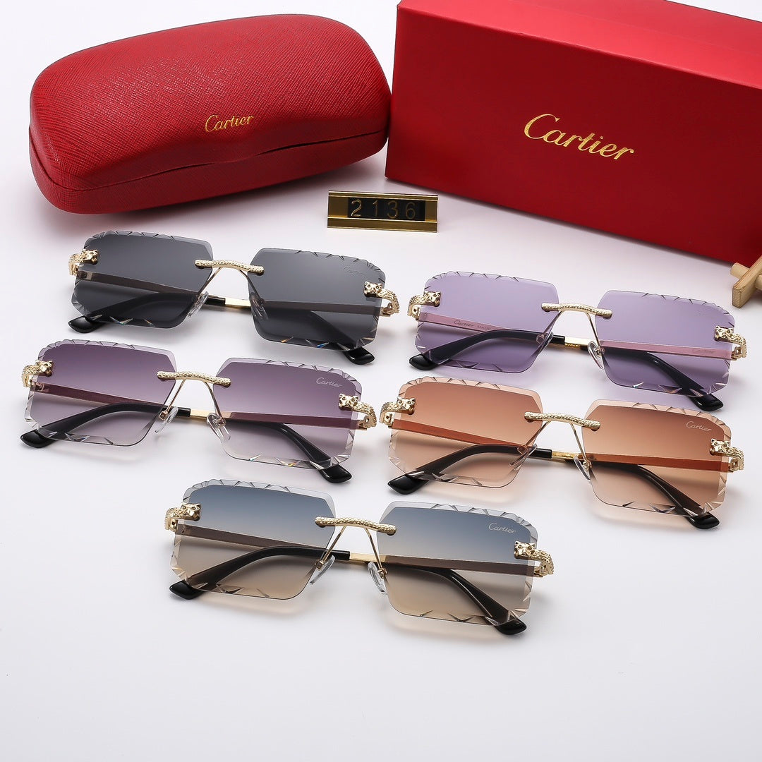 [Luxe]Fashion hot 5 color sunglasses 2136