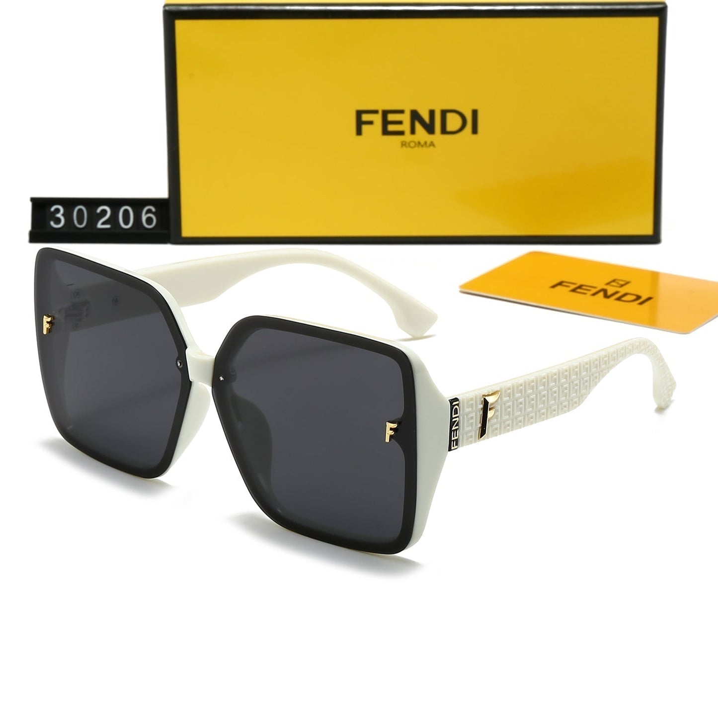 [Luxe]Square frame holiday sunglasses 30206