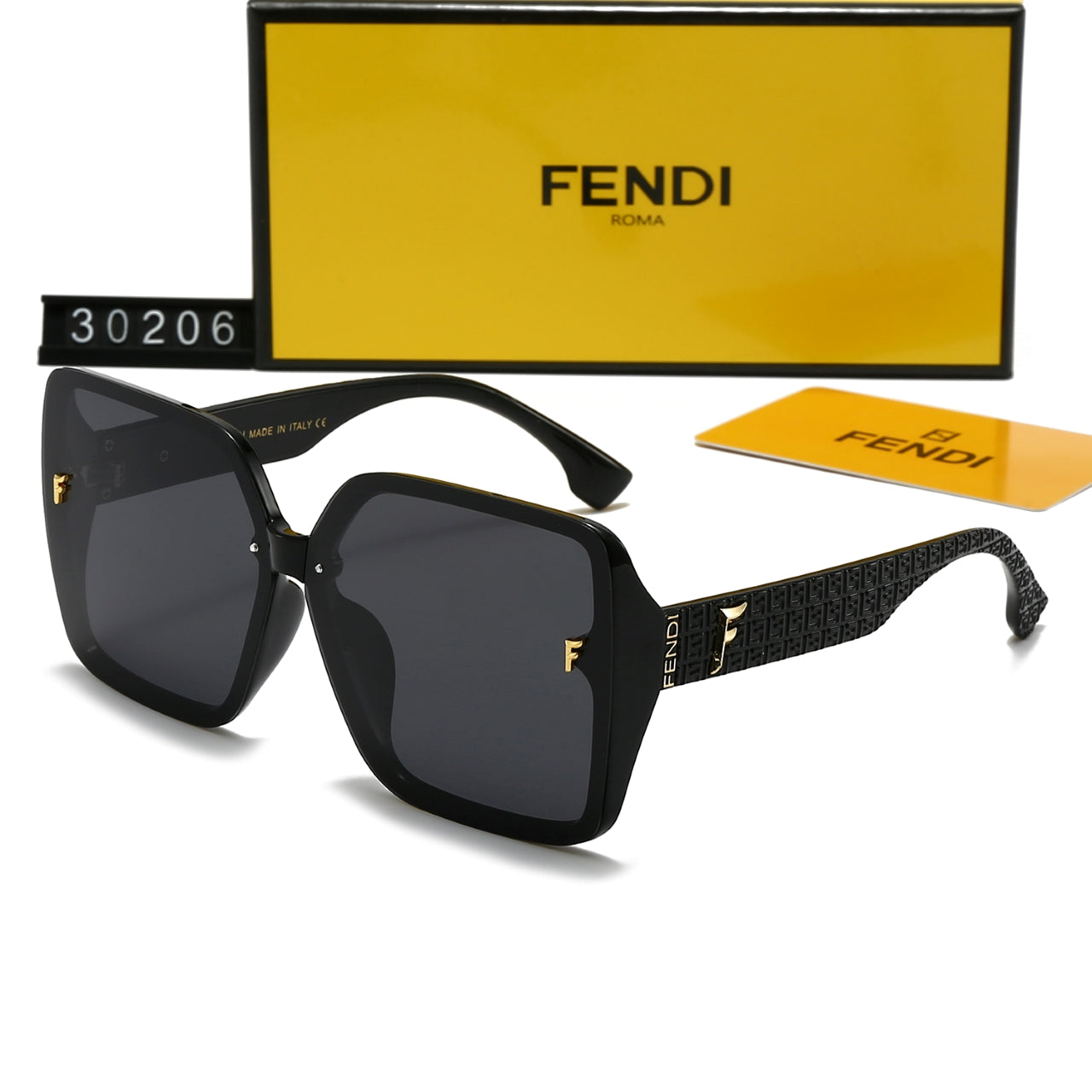 [Luxe]Square frame holiday sunglasses 30206