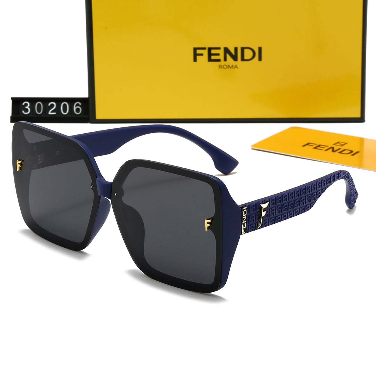 [Luxe]Square frame holiday sunglasses 30206