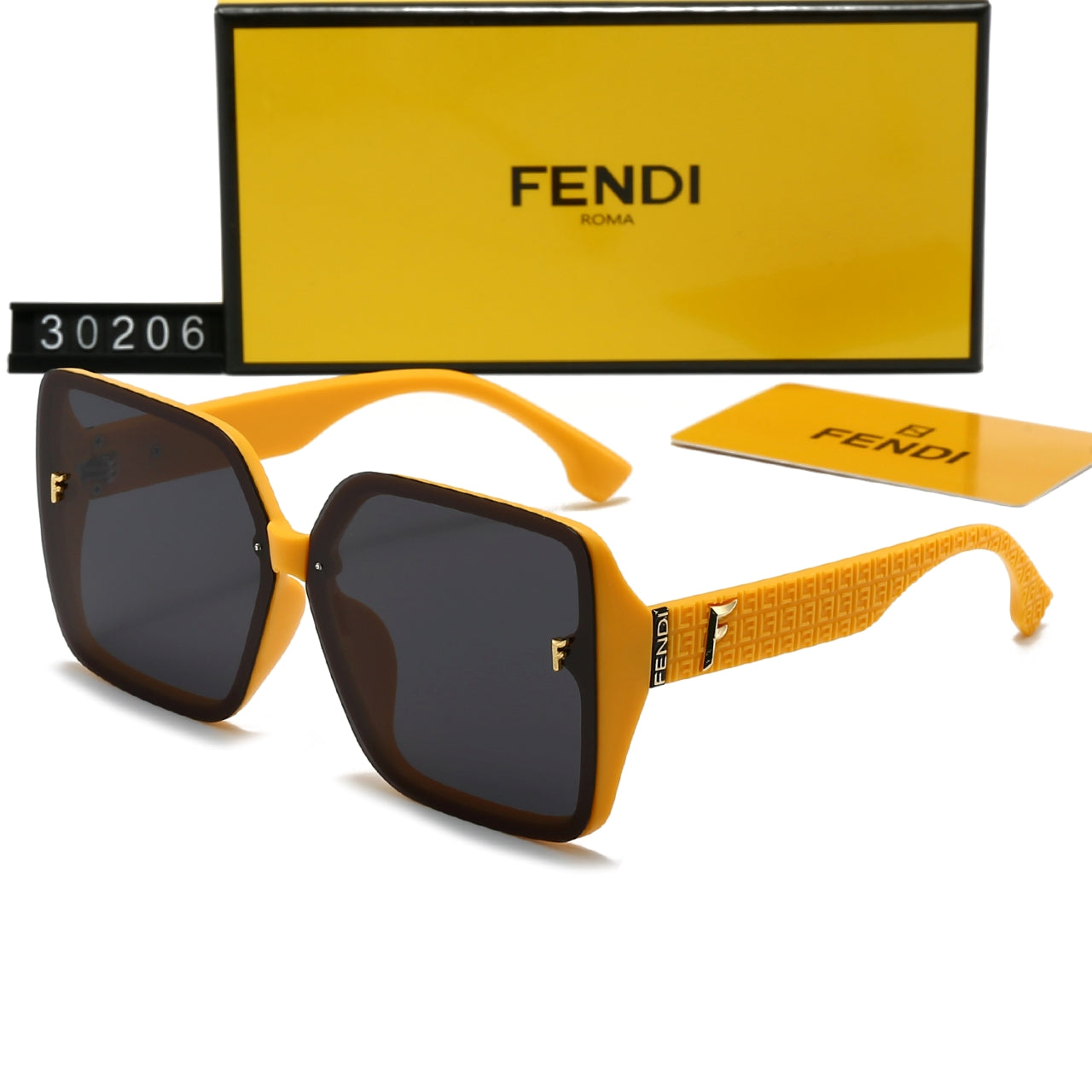 [Luxe]Square frame holiday sunglasses 30206