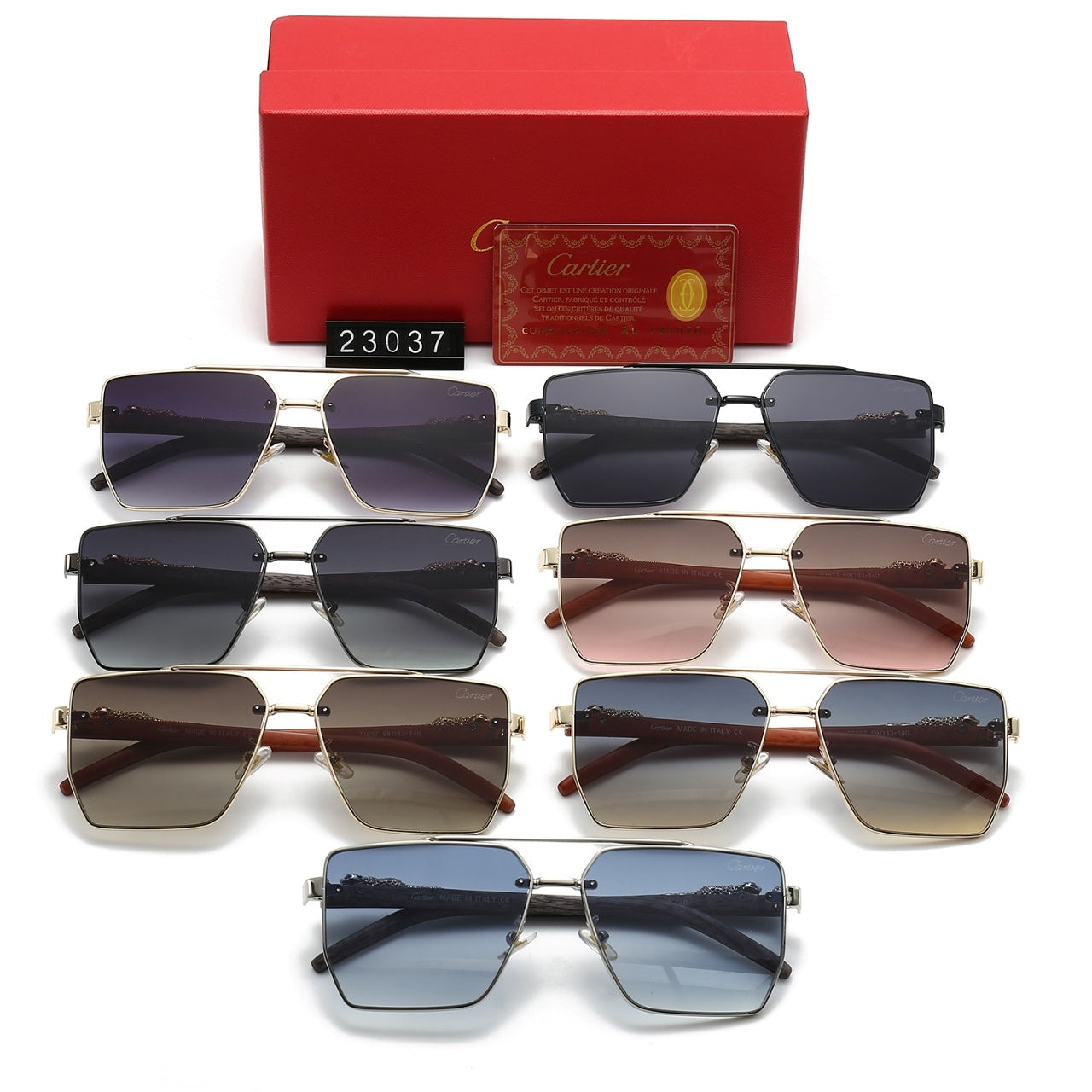 [Luxe]Fashion hot 7 color sunglasses 23037